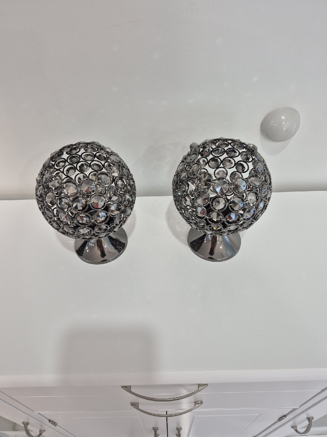 Decorative Crystal Ball Candle Holders - Set of 2🧡 - photo 2
