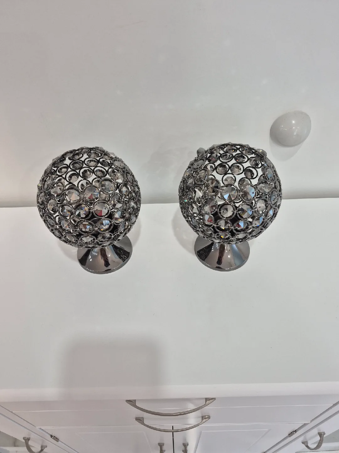 Decorative Crystal Ball Candle Holders - Set of 2🧡 image indicator(2)