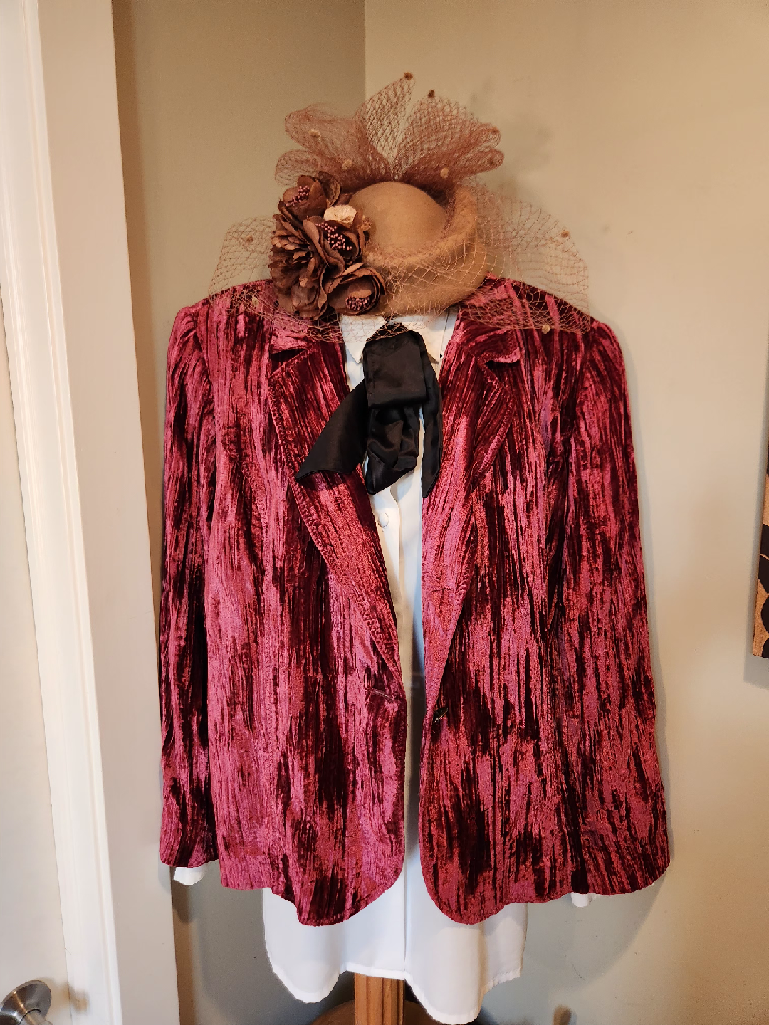 PLUS SIZE PINK VELVET BLAZER fits 1x,2x women's