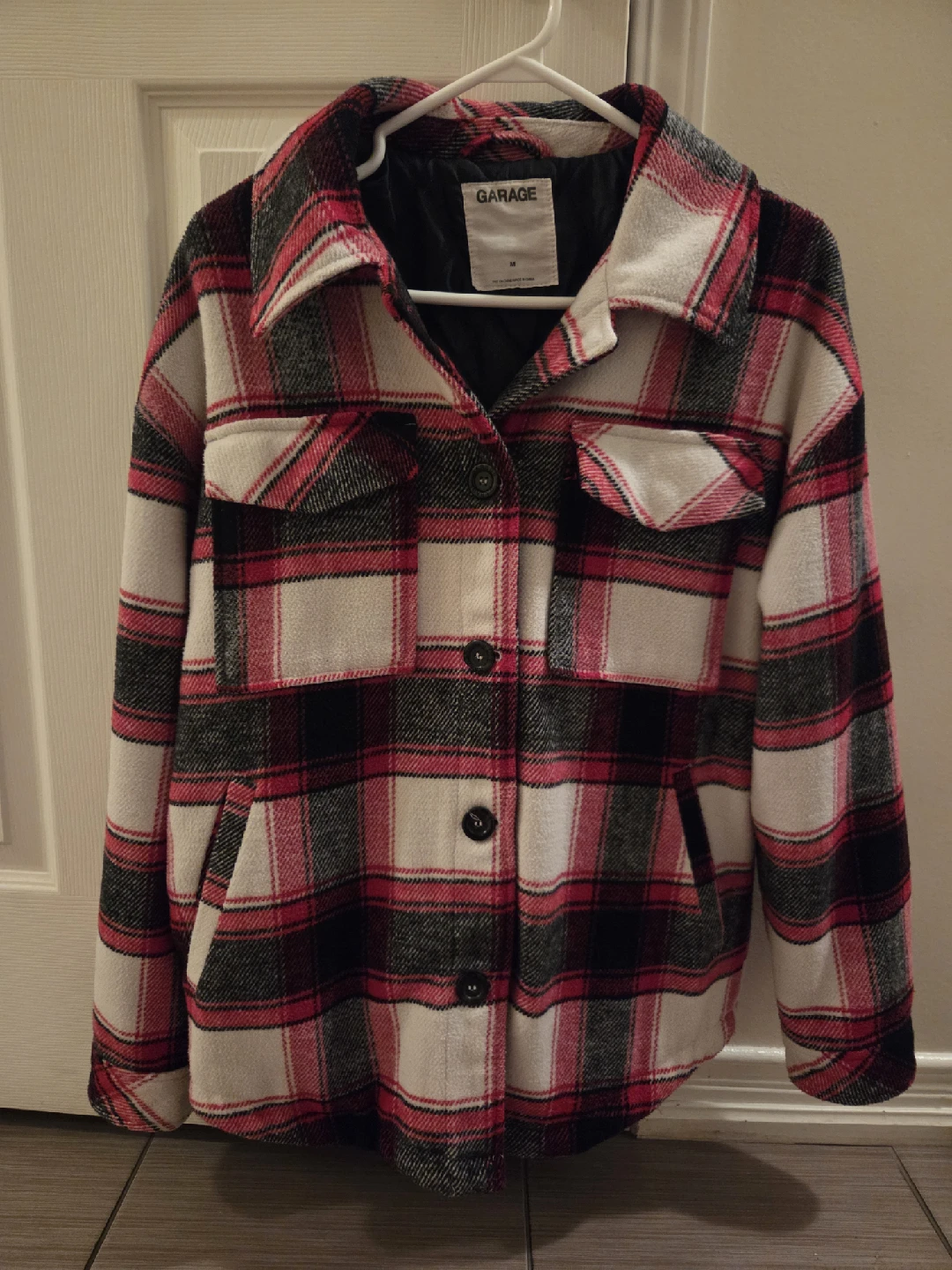 Garage Plaid Shacket - Size M