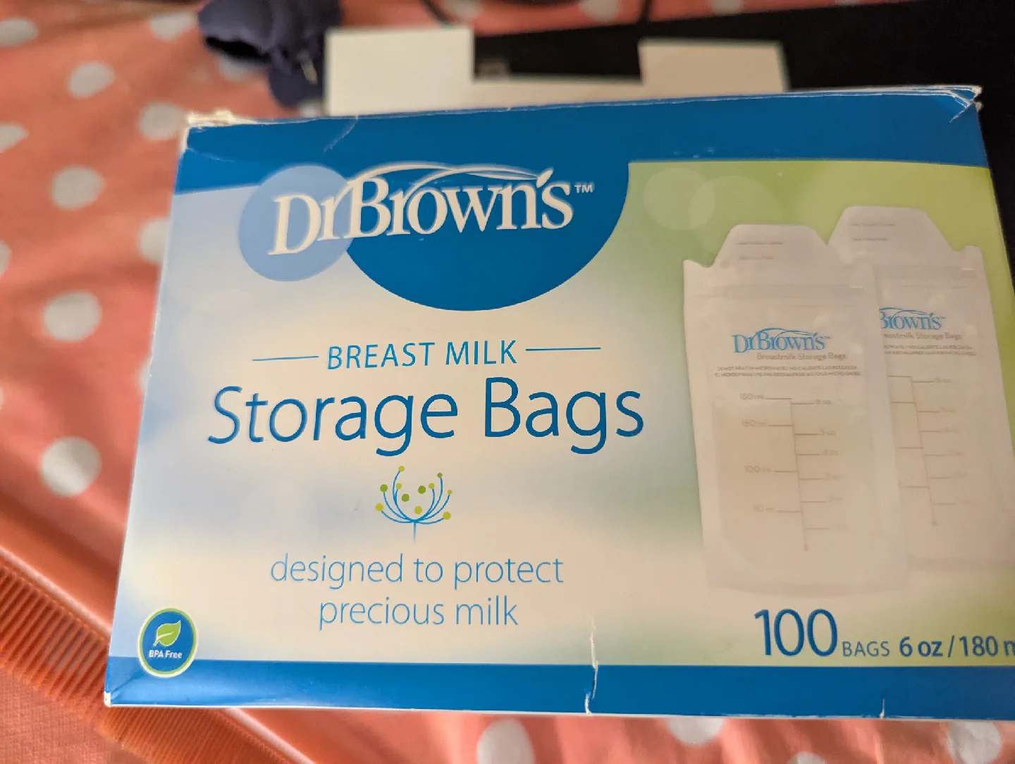 Dr. Brown's Breast Milk Storage Bags, 100 Count thumbnail