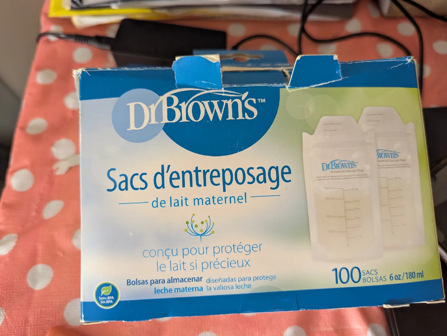 Dr. Brown's Breast Milk Storage Bags, 100 Count image indicator(2)