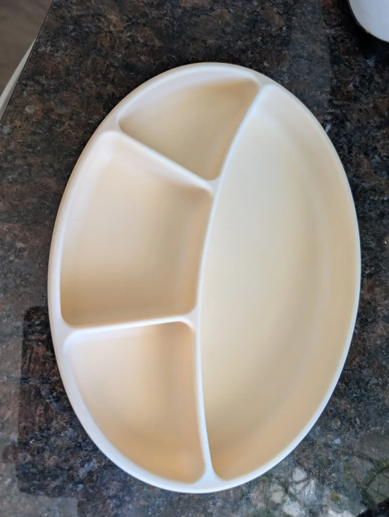 Beige Divided Plate thumbnail
