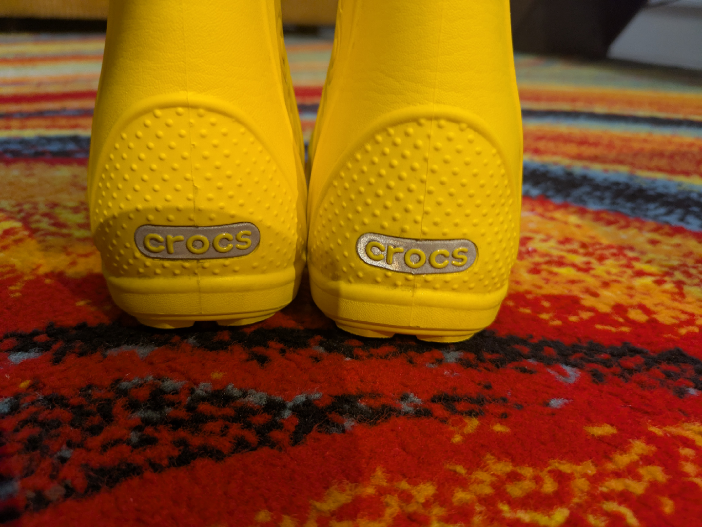Crocs Yellow Handle Rain Boots - Size 10 - photo 3