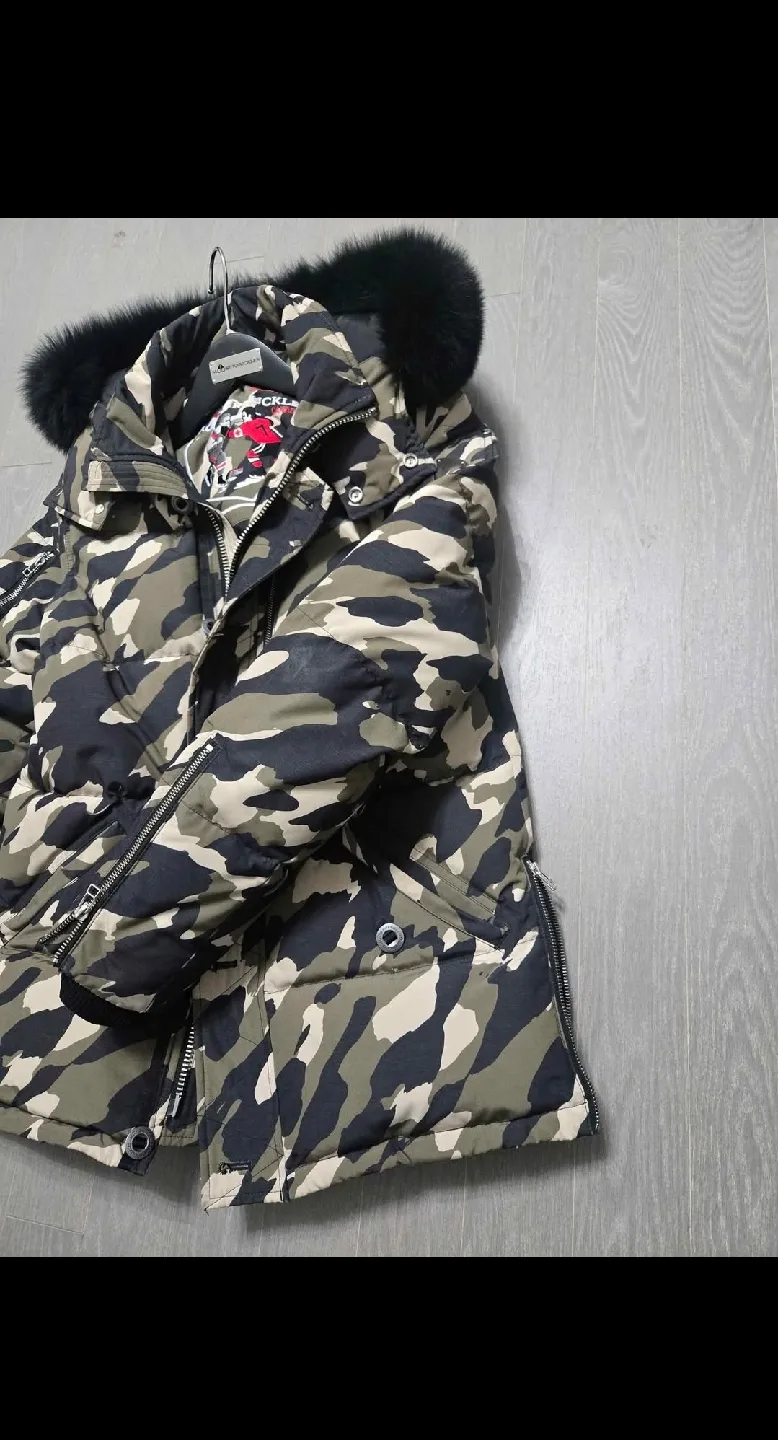 Moose Knuckles Camo Puffer Jacket - Size S image indicator(3)