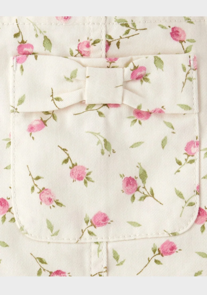 Floral Overalls Dress with Pink Top image indicator(3)