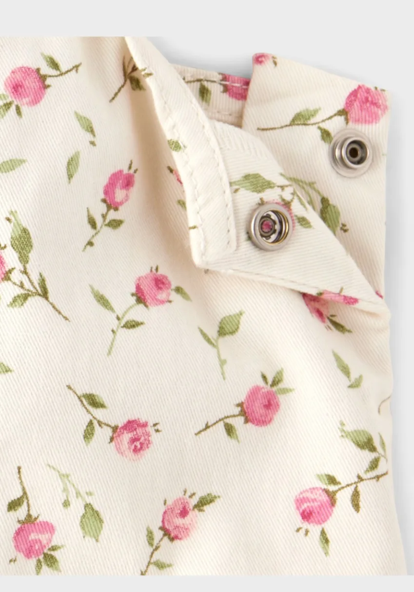 Floral Overalls Dress with Pink Top image indicator(6)