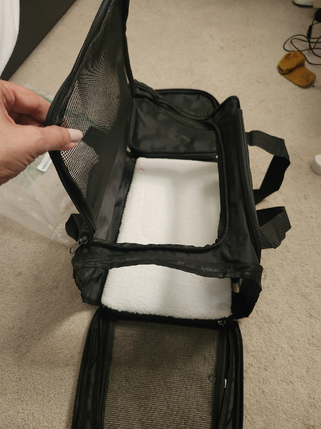 New Black Soft-Sided Pet Carrier