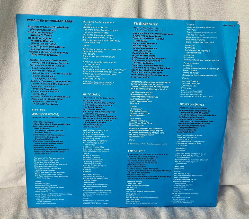 Pointer Sisters Breakout Original 1983 Vinyl LP image indicator(6)