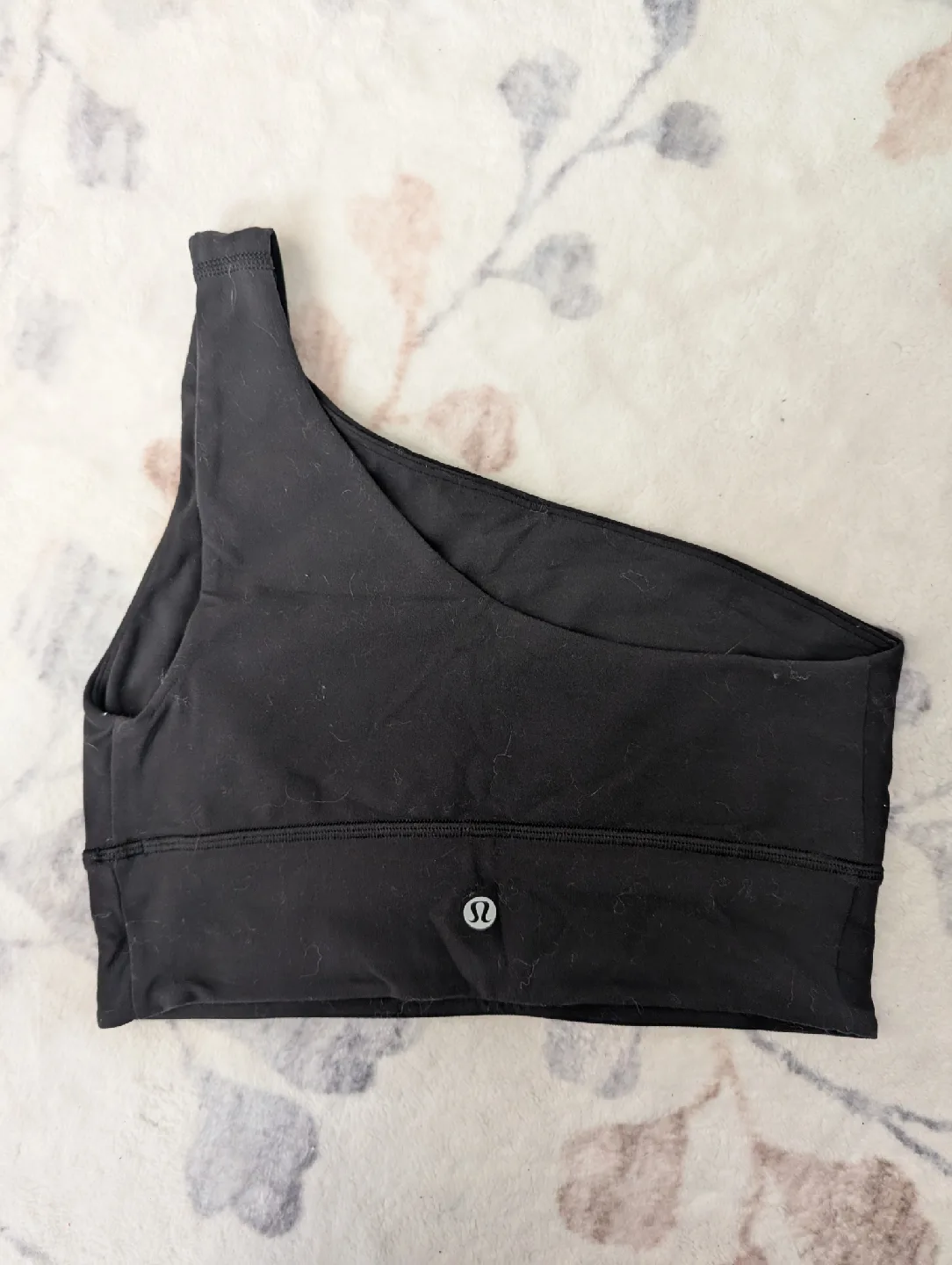 Lululemon Black One Shoulder Bra - Size 6 image indicator(3)