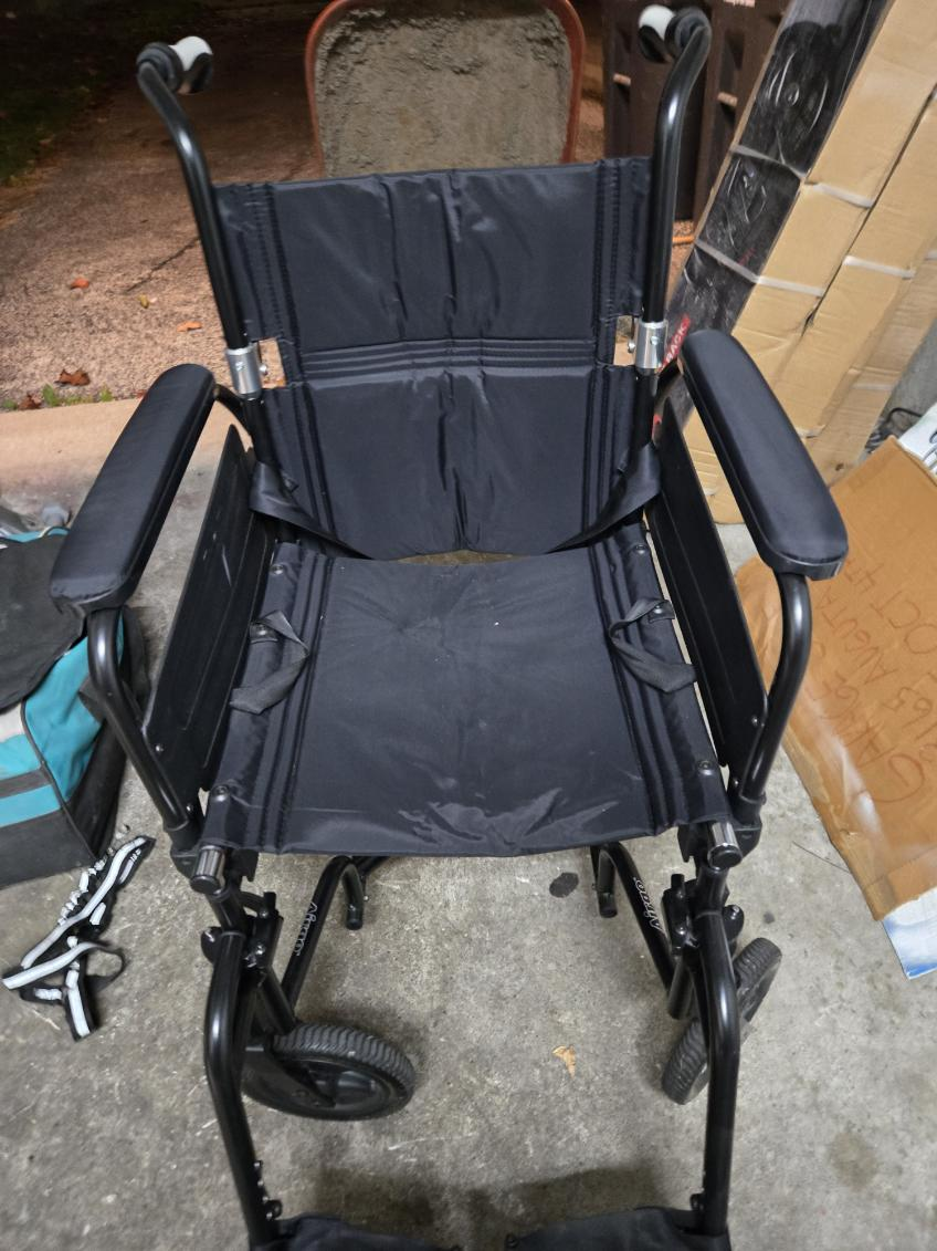 Black Transport Wheelchair