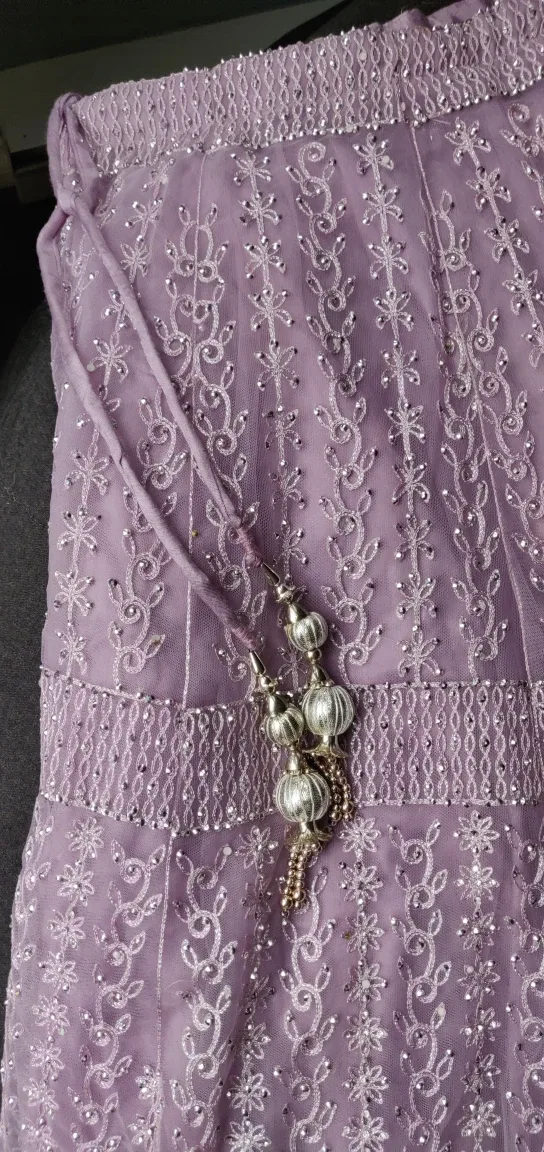 Lilac Indian Party Lehenga - L/XL image indicator(4)