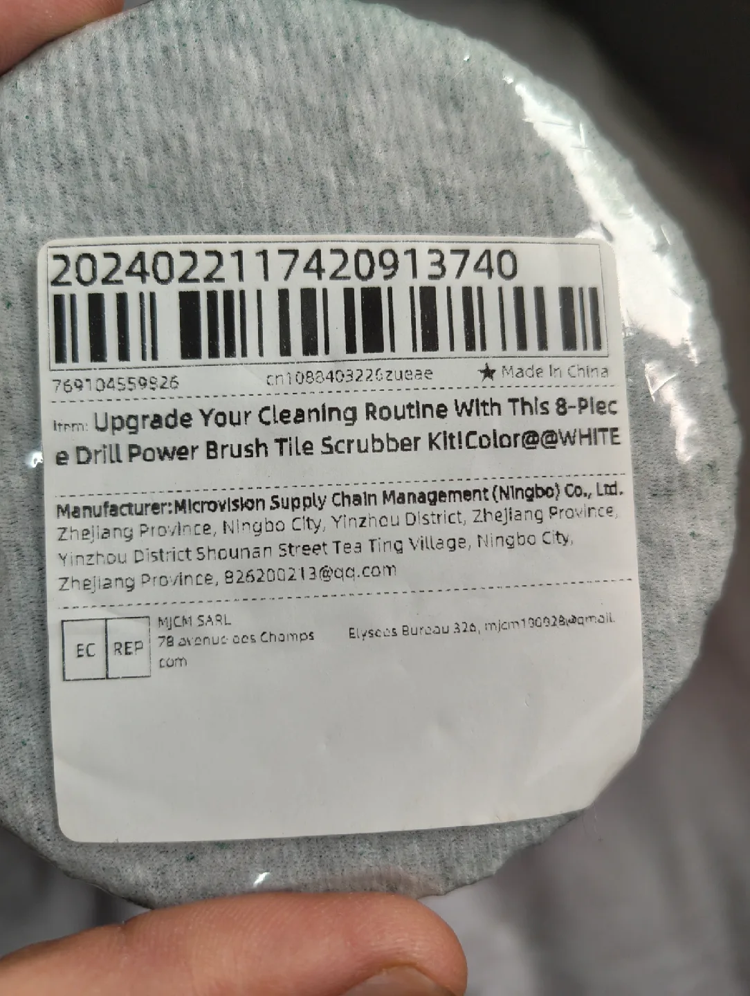 8-Piece Drill Power Brush Tile Scrubber Kit image indicator(4)