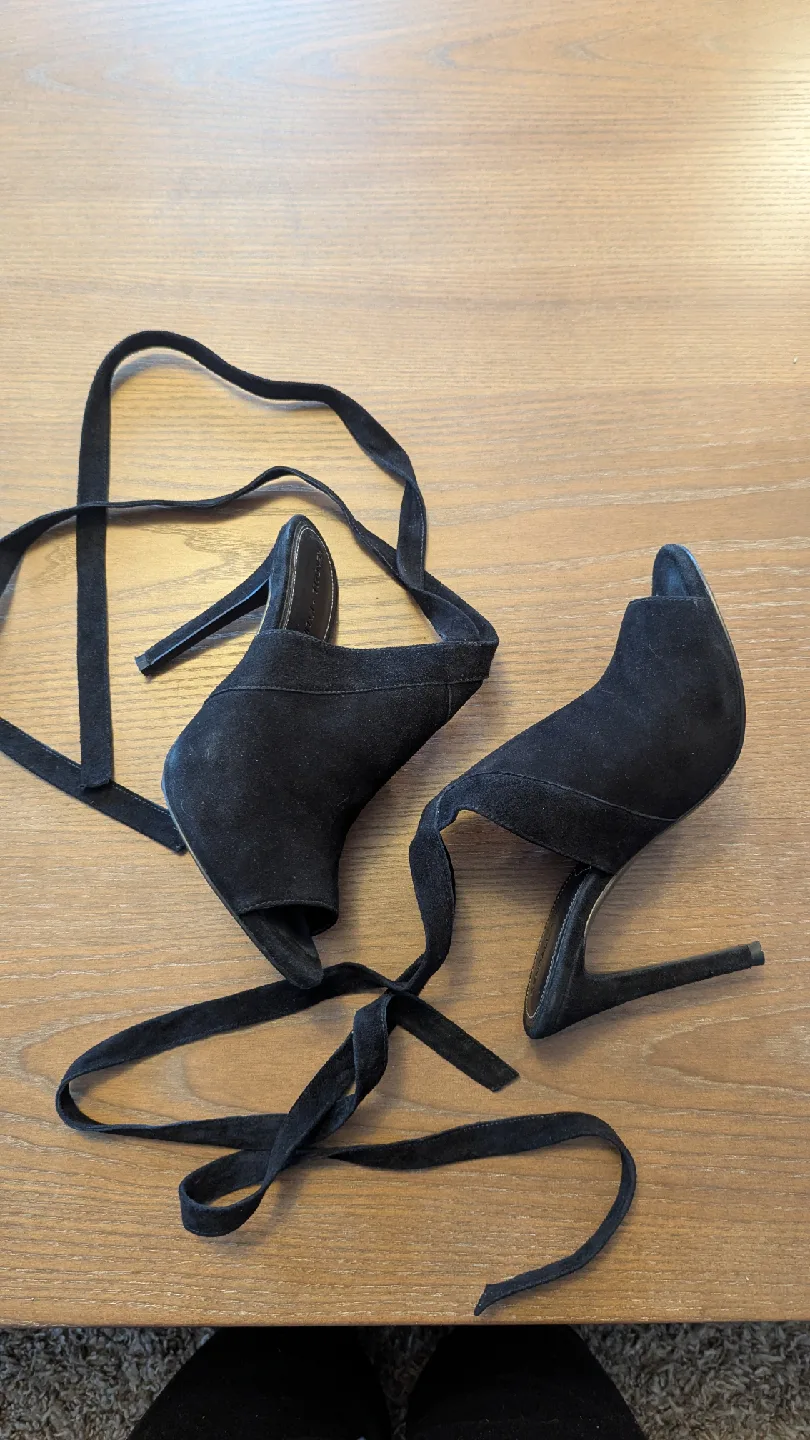 Kendall + Kylie Black Suede Heels, Size 6 image indicator(3)