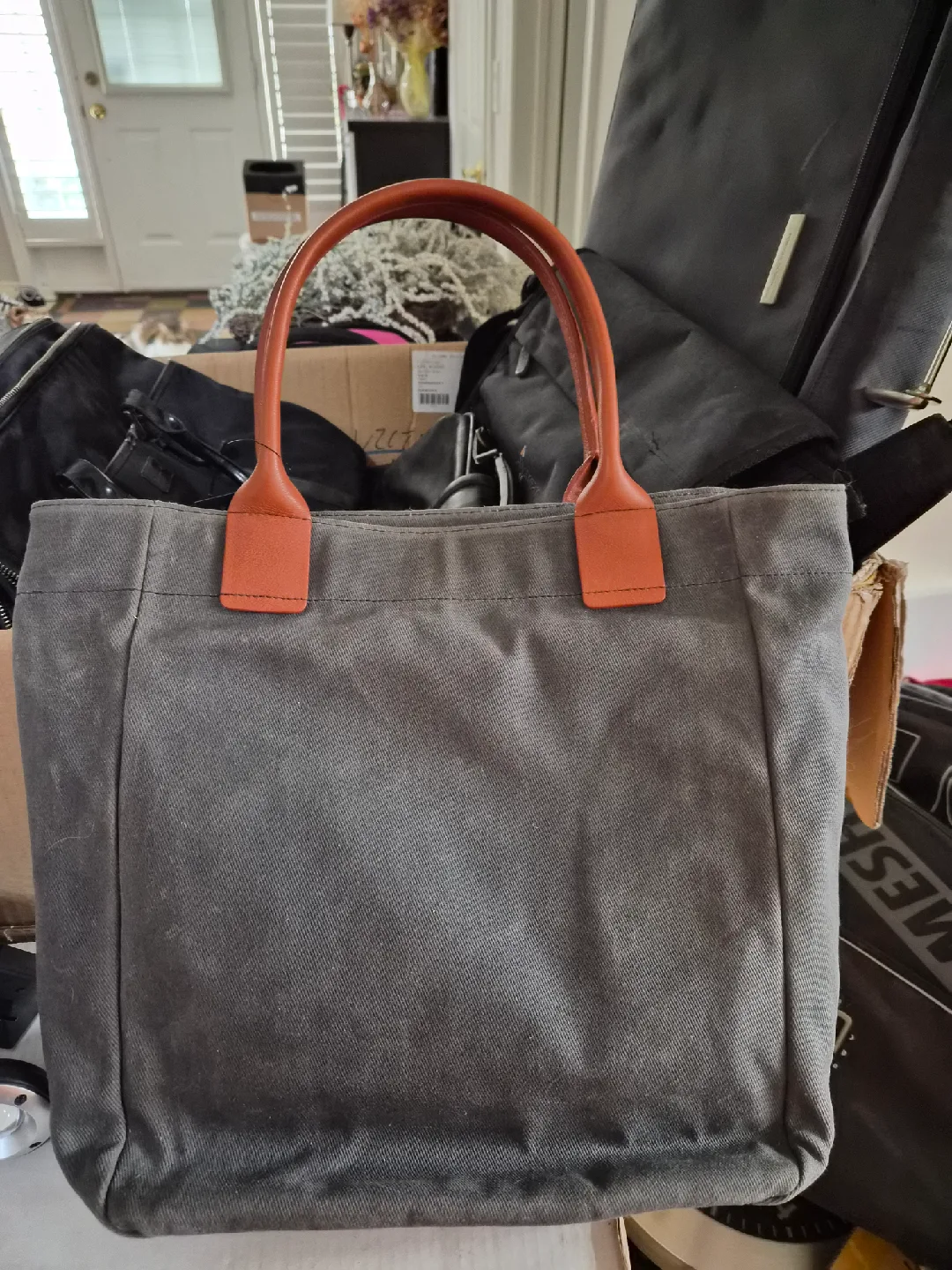 Marc by Marc Jacobs Waxed Navy Tote Bag image indicator(2)