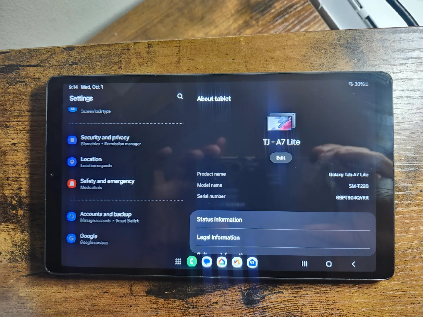 Samsung Galaxy Tab A7 Lite, SM-T220 - Great Condition! thumbnail