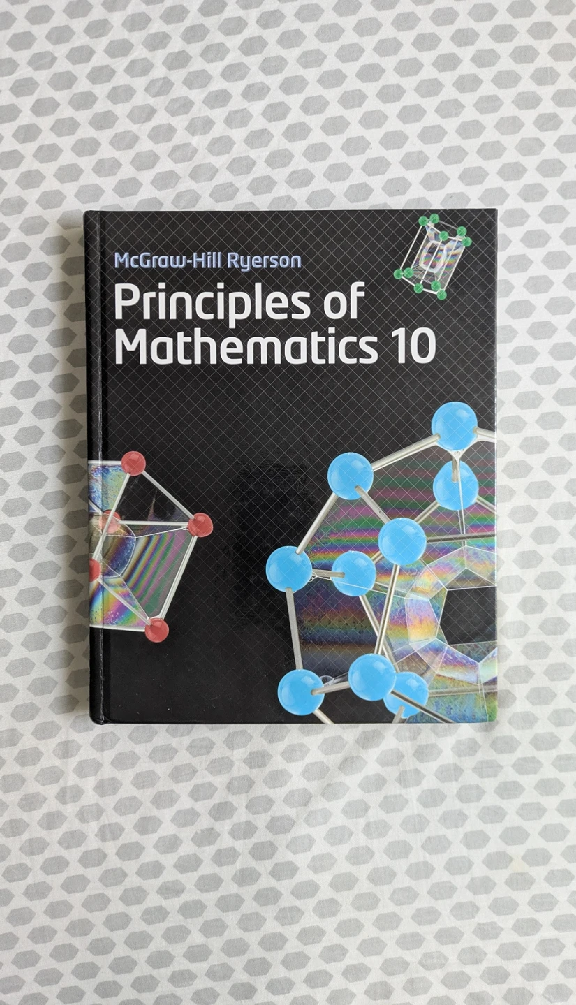 Book - McGraw-Hill Ryerson Principles of Mathematics 10