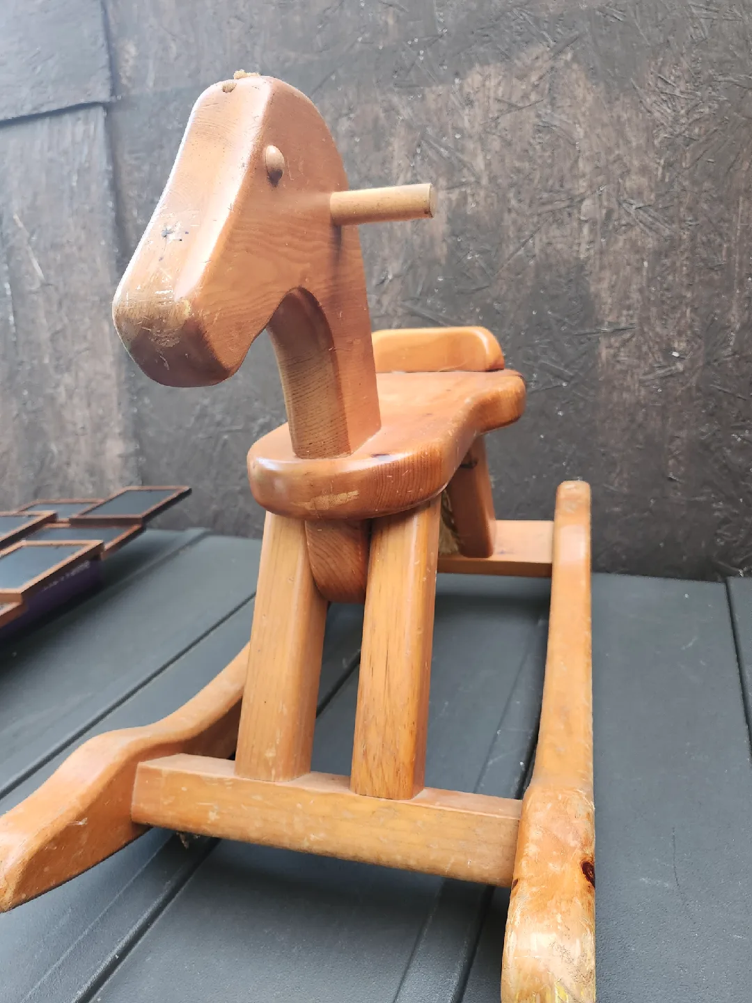 Vintage Wooden Rocking Horse image indicator(5)