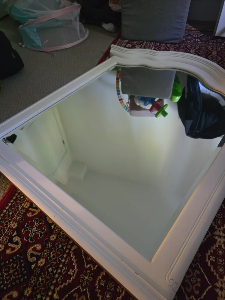 White Framed Wall Mirror image indicator(2)