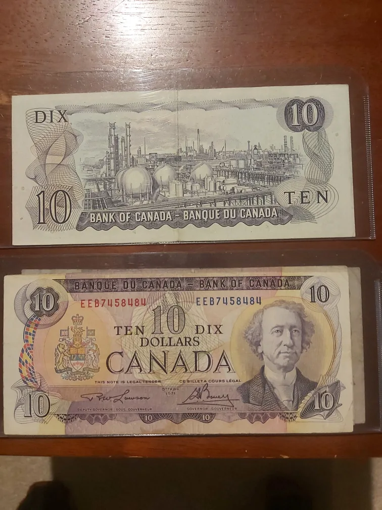 Vintage Canadian $10 Bank Notes image indicator(2)