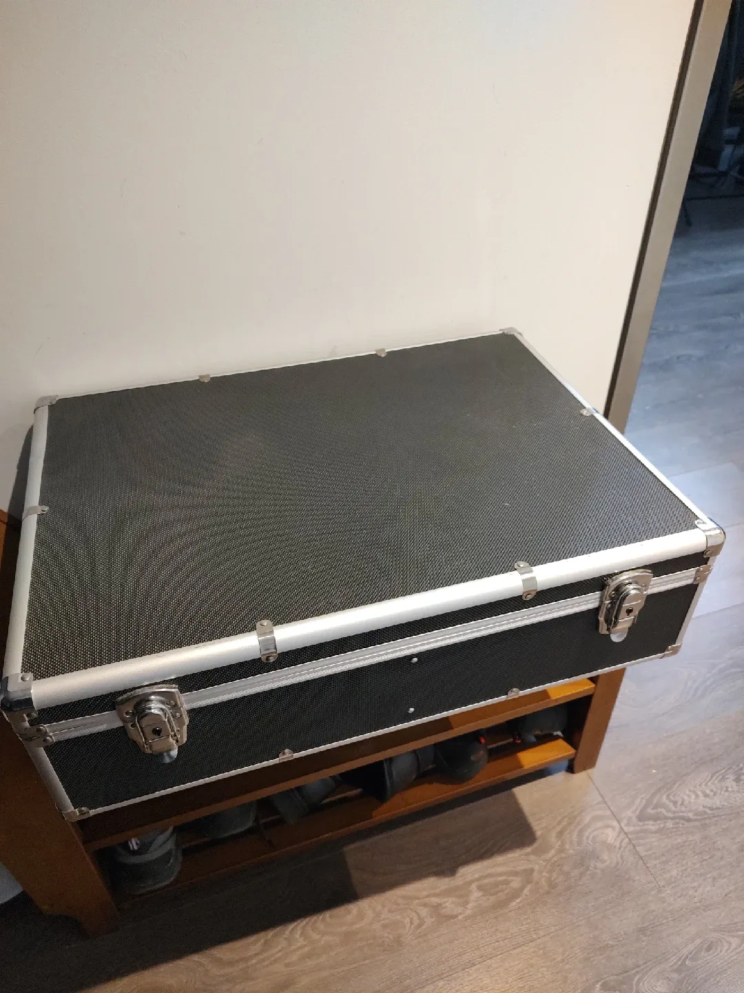 Black Aluminum Case, originally used for CD, Blue Ray image indicator(2)