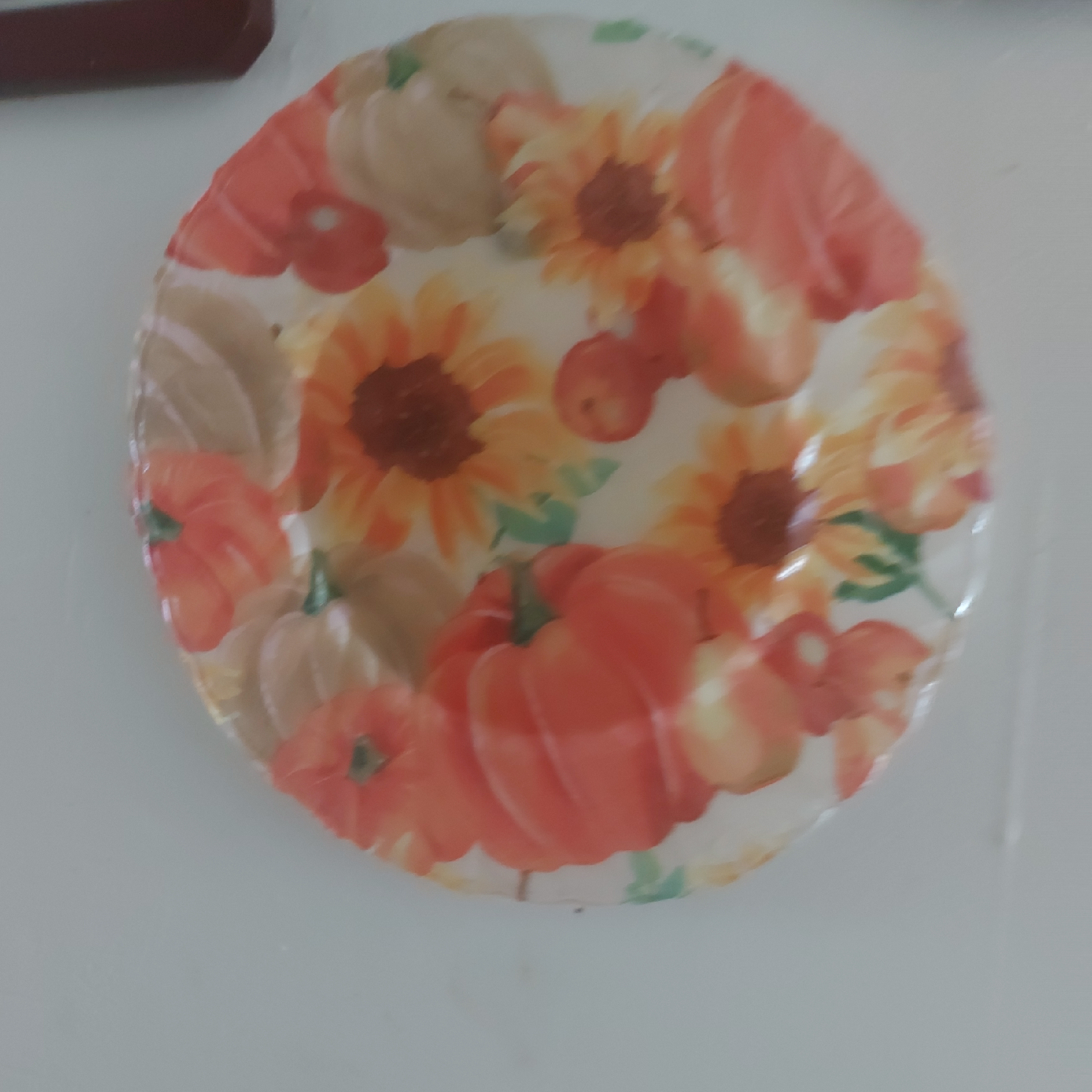 Sunflower & Pumpkin Plate