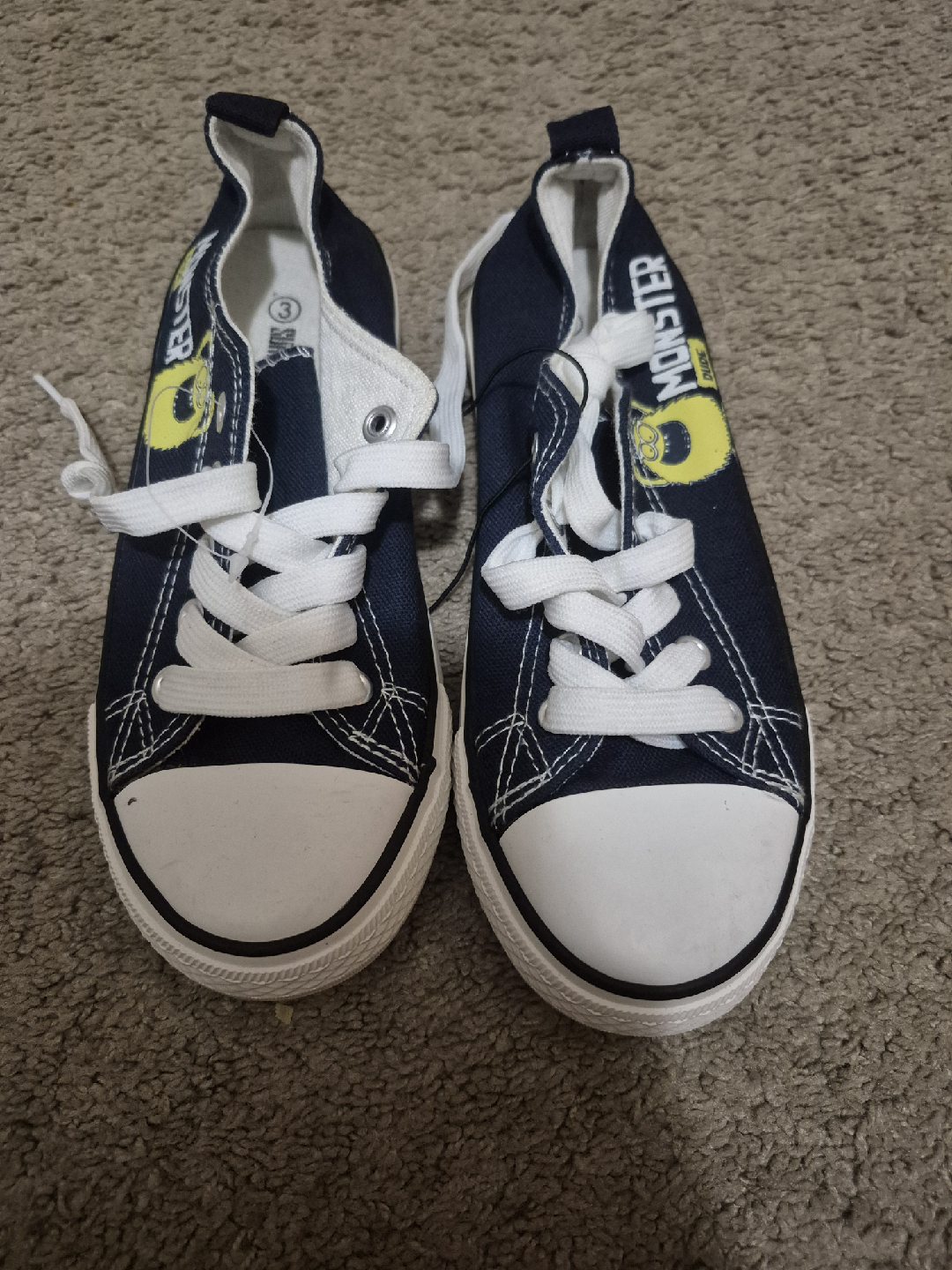 Monster Dude Kids Shoes Size 3
