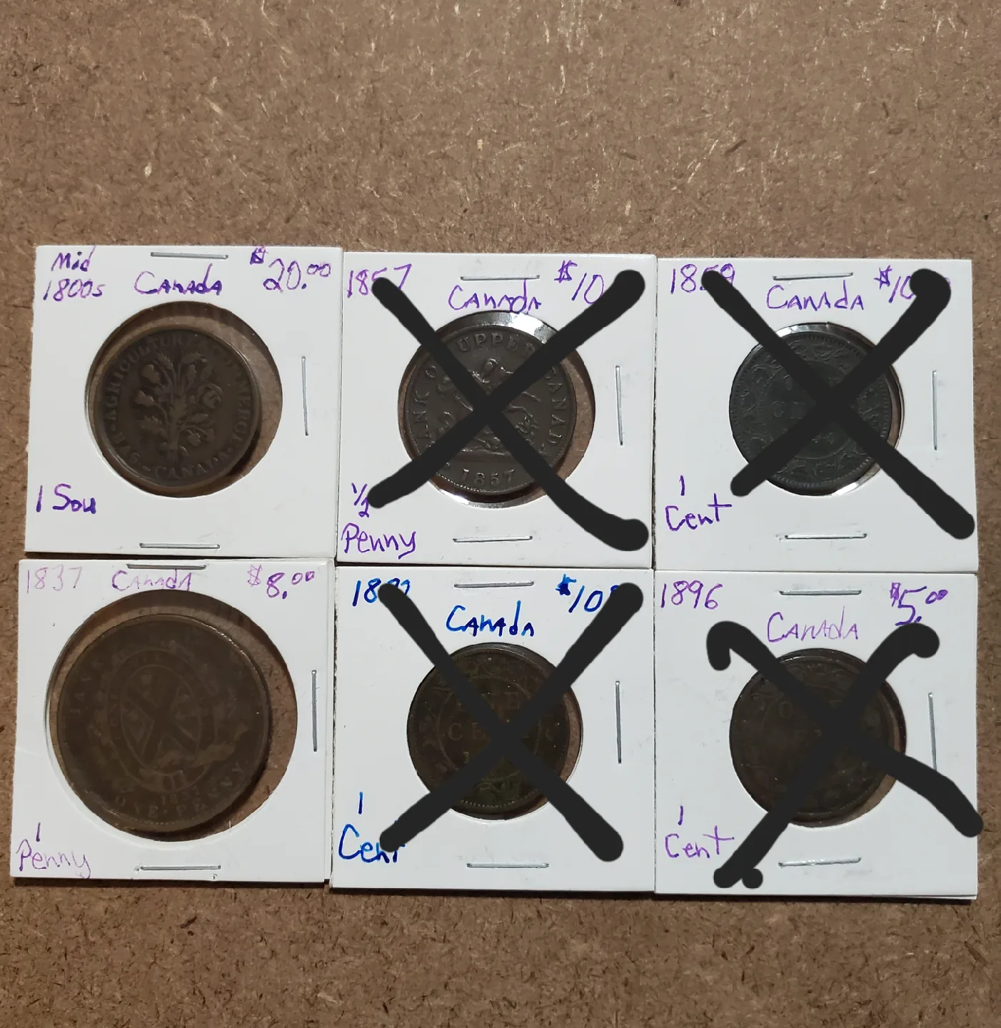 Canadian 1800s Coins ($5-20 Each Firm) thumbnail