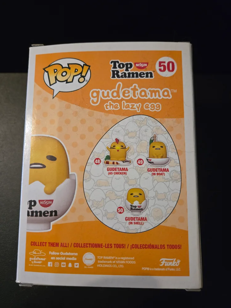 Funko Pop! Top Ramen Gudetama (in Shell) #50 image indicator(3)