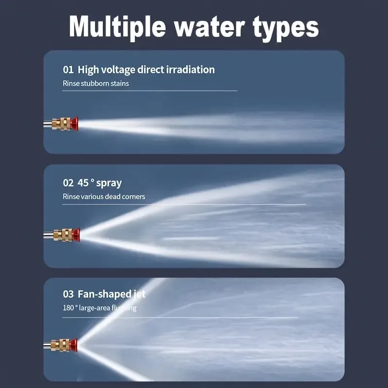 NEW Cordless Pressure Washer w/ 2 Batteries - Home/Car Washing 🧡 image indicator(4)