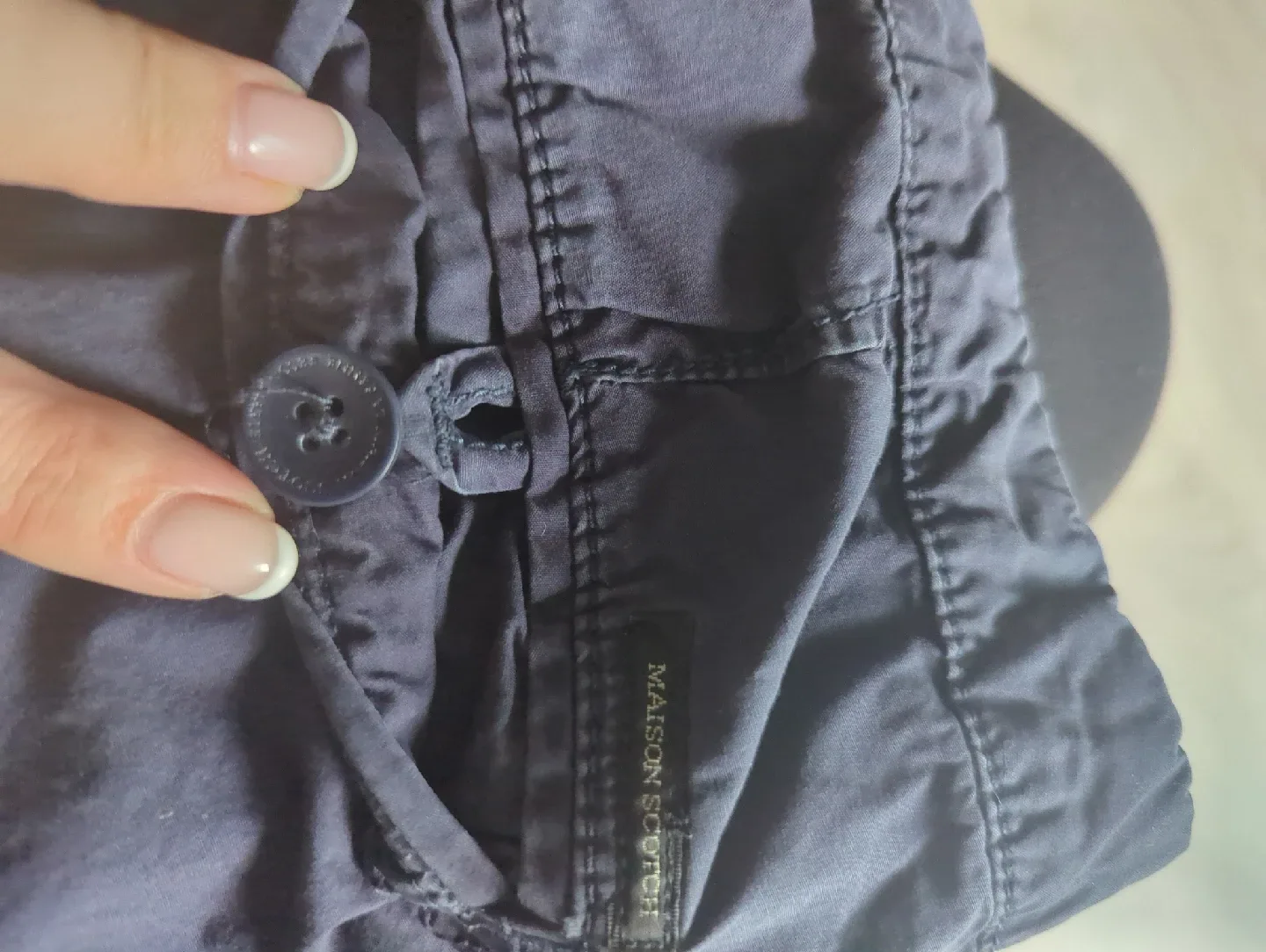 Maison Scotch Navy Blue Pants image indicator(5)