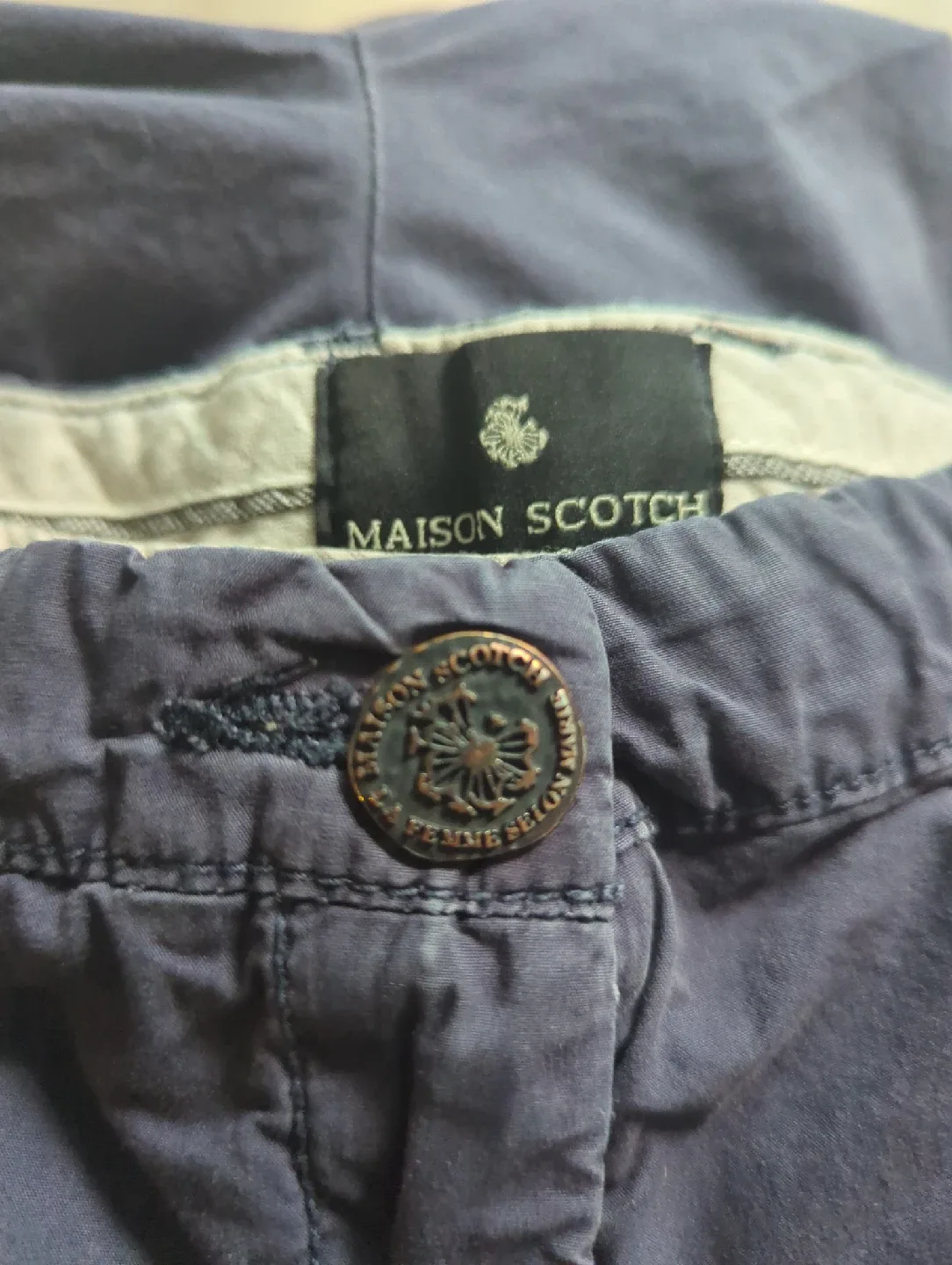 Maison Scotch Navy Blue Pants image indicator(7)