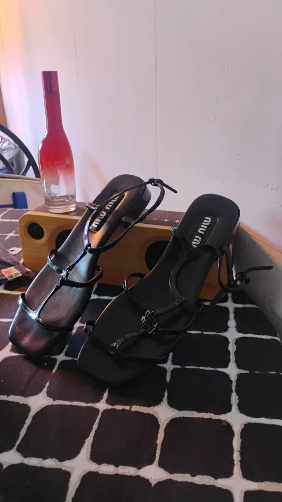 Miu Miu Black Heeled Sandals image indicator(2)