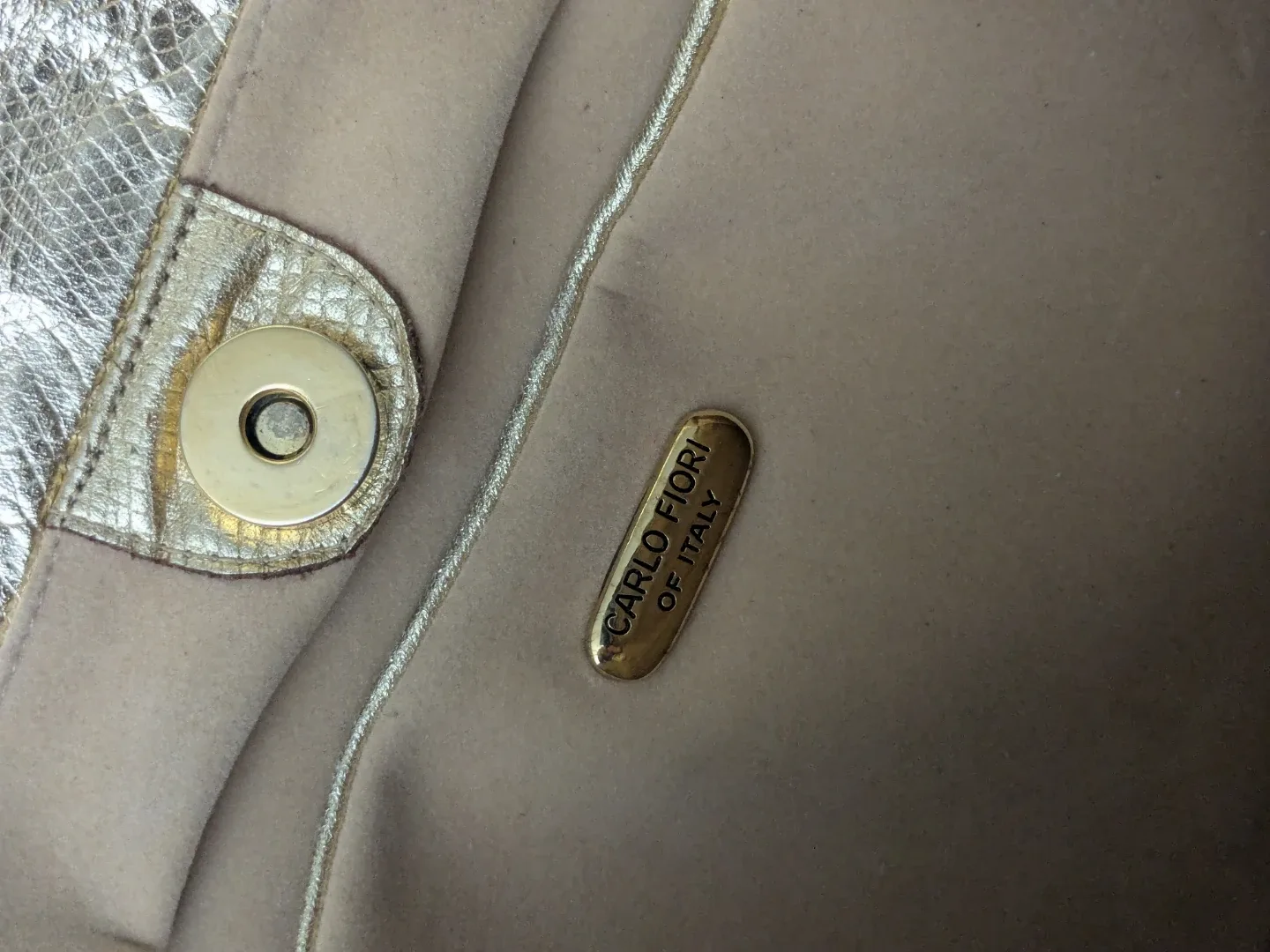 Rare Find Carlo Fiori of Italy Silver & Gold Handbag image indicator(4)