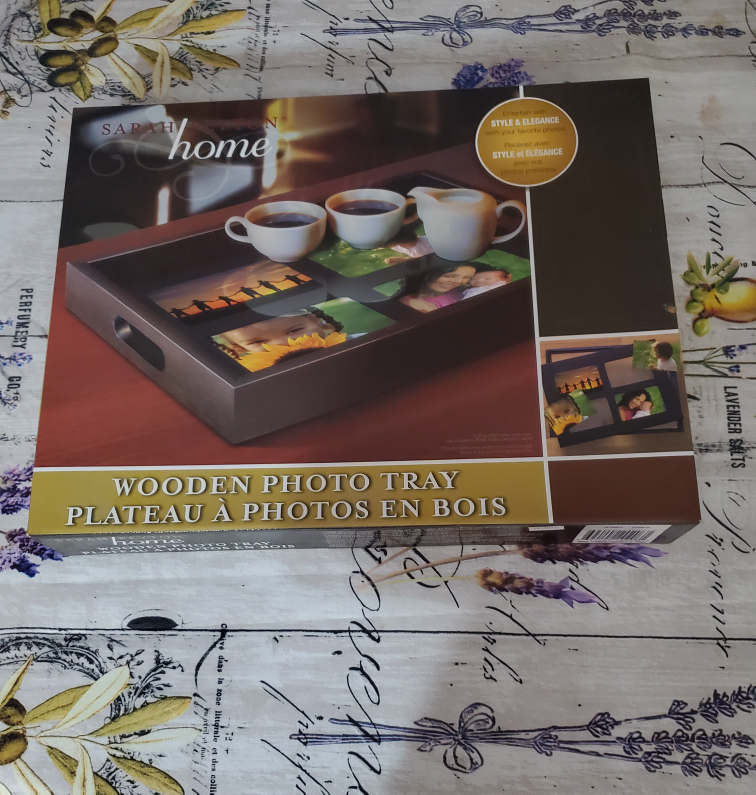 Wooden Photo Tray - New in Box!