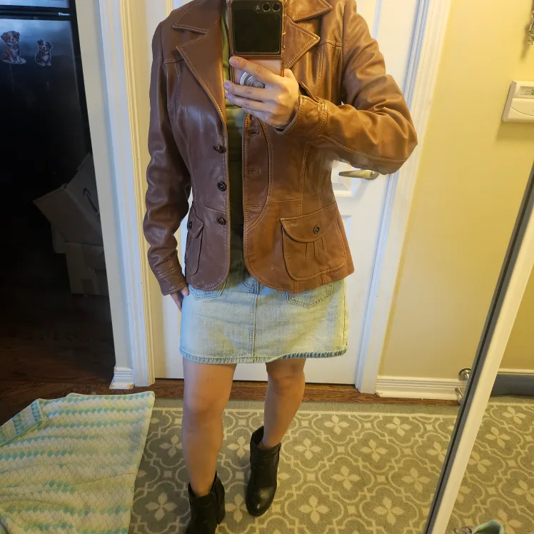 DANIER - Brown Genuine Leather Jacket image indicator(2)