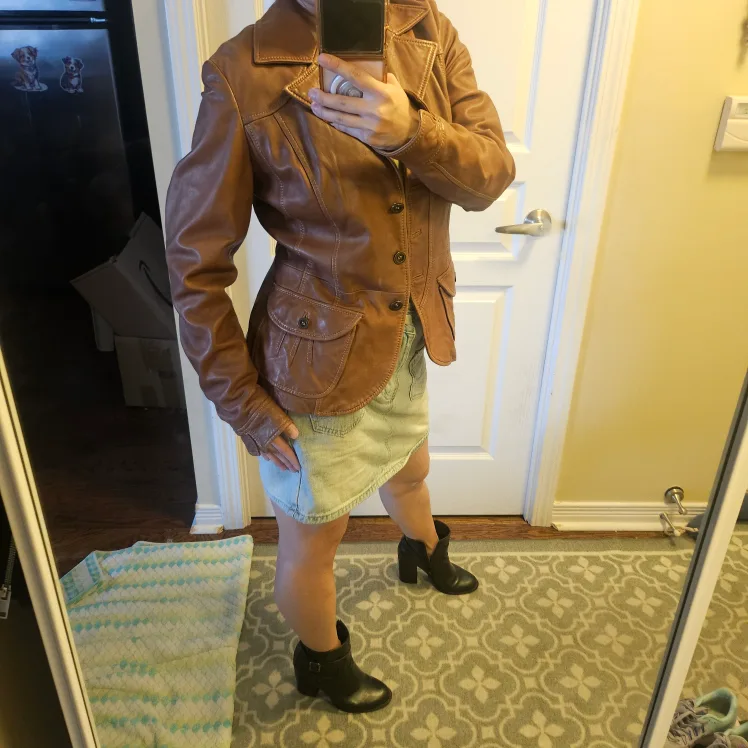 DANIER - Brown Genuine Leather Jacket image indicator(4)