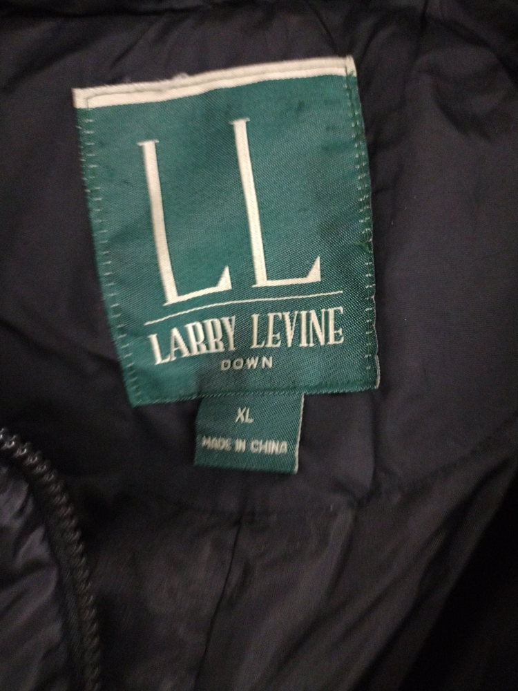 Larry Levine Down Coat - Black, XL - photo 2