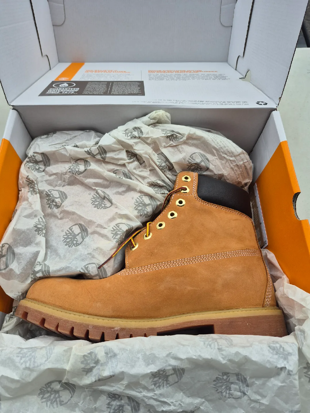 Timberland Premium 41/2 Wheat Nubuck Boots - Size 10 image indicator(2)