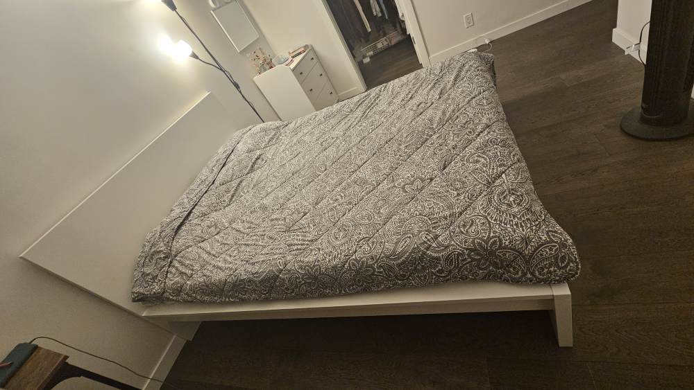 Ikea White Bed Frame - photo 2