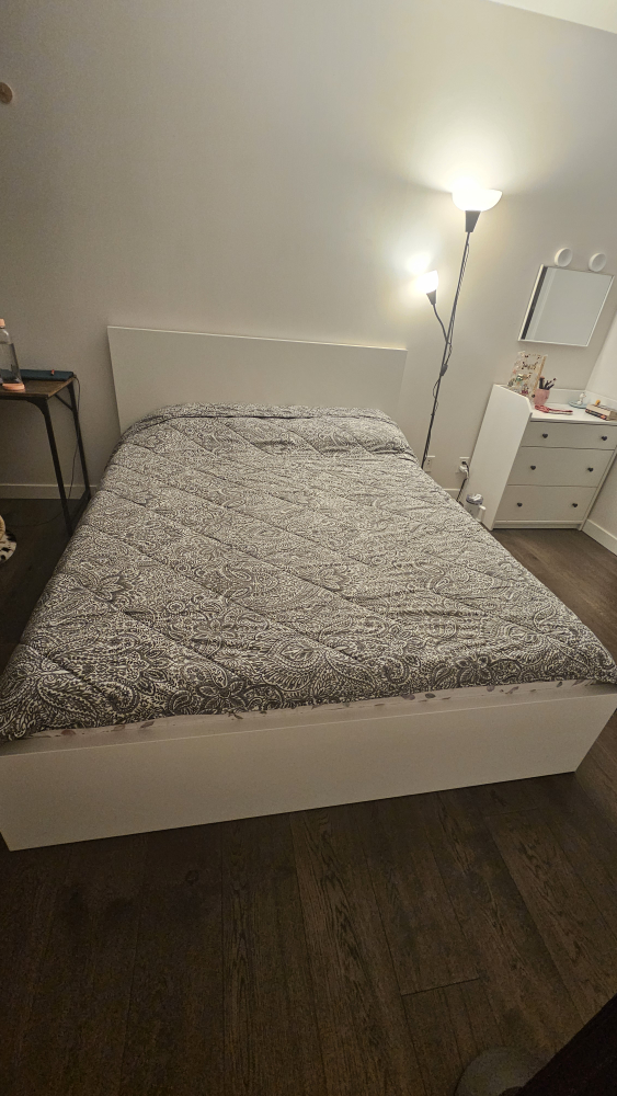 Ikea White Bed Frame - photo 3