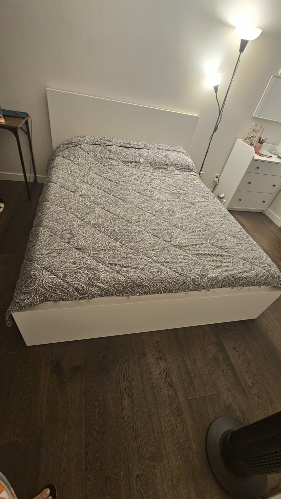 Ikea White Bed Frame - photo 4