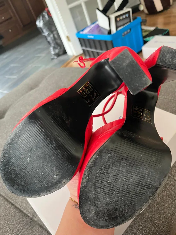 ALDO Red Platform Heels image indicator(8)