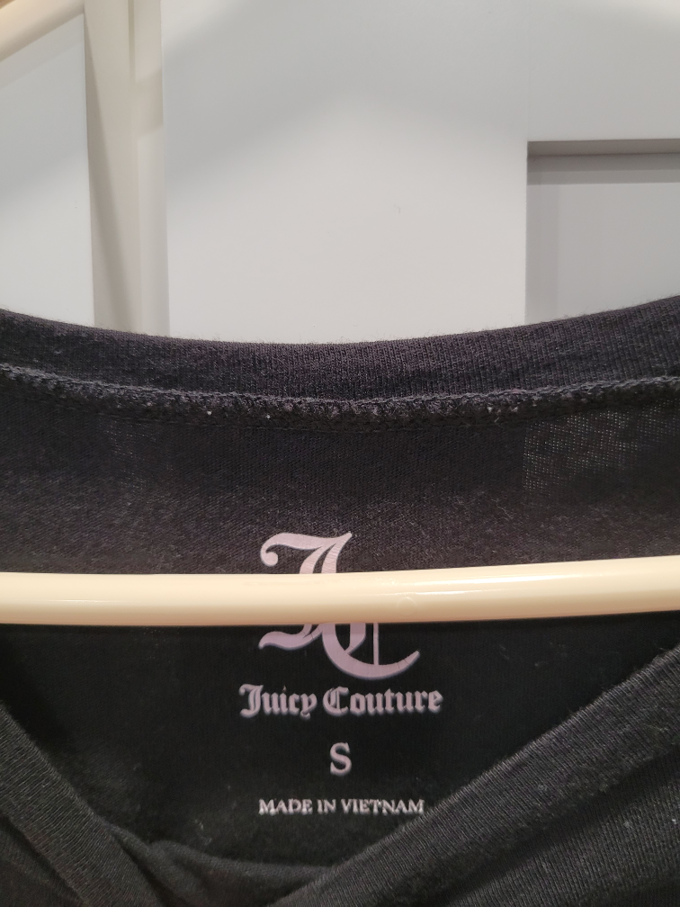 Juicy Couture Black Tee - Size Small - photo 2