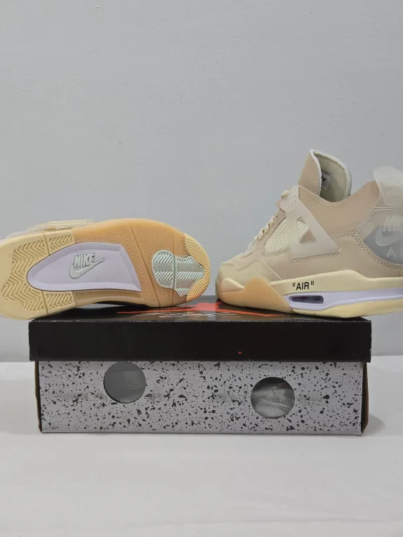 Air Jordan 4 Retro Off- White Sail image indicator(5)