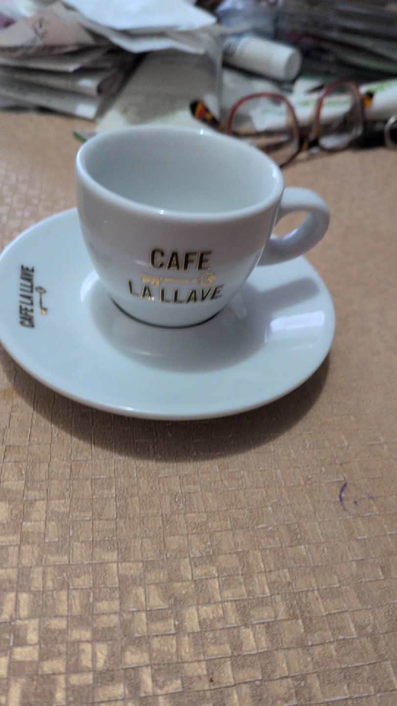Cafe La Llave Espresso Cup and Saucer Set
