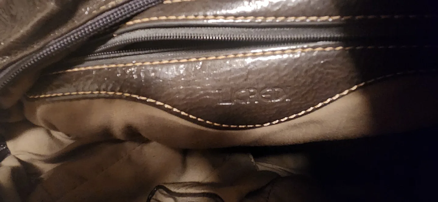 Patent Grey Leather Shoulder Bag image indicator(2)