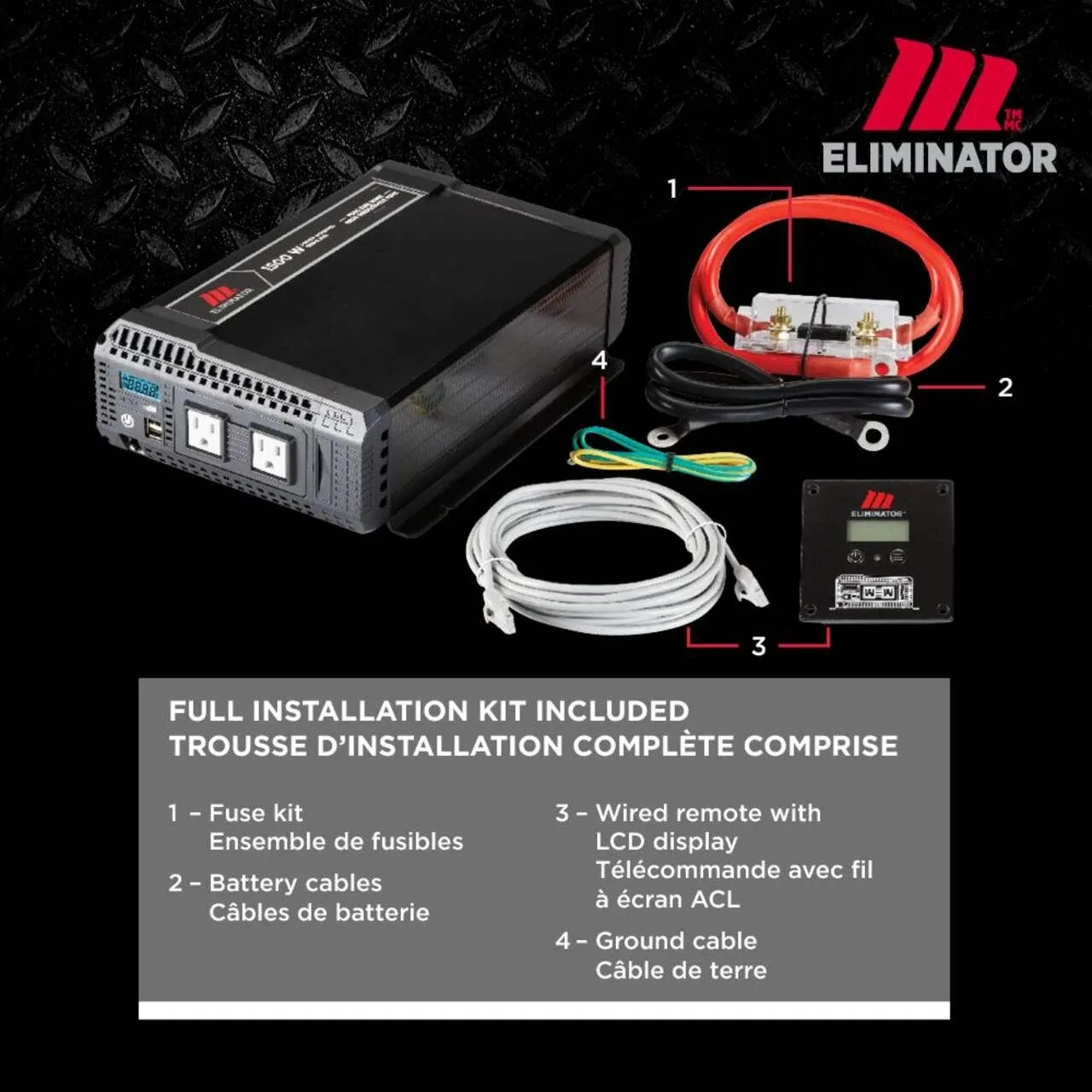 NEW 1500W Pure Sine Wave Power Inverter MotoMaster Eliminator image indicator(6)