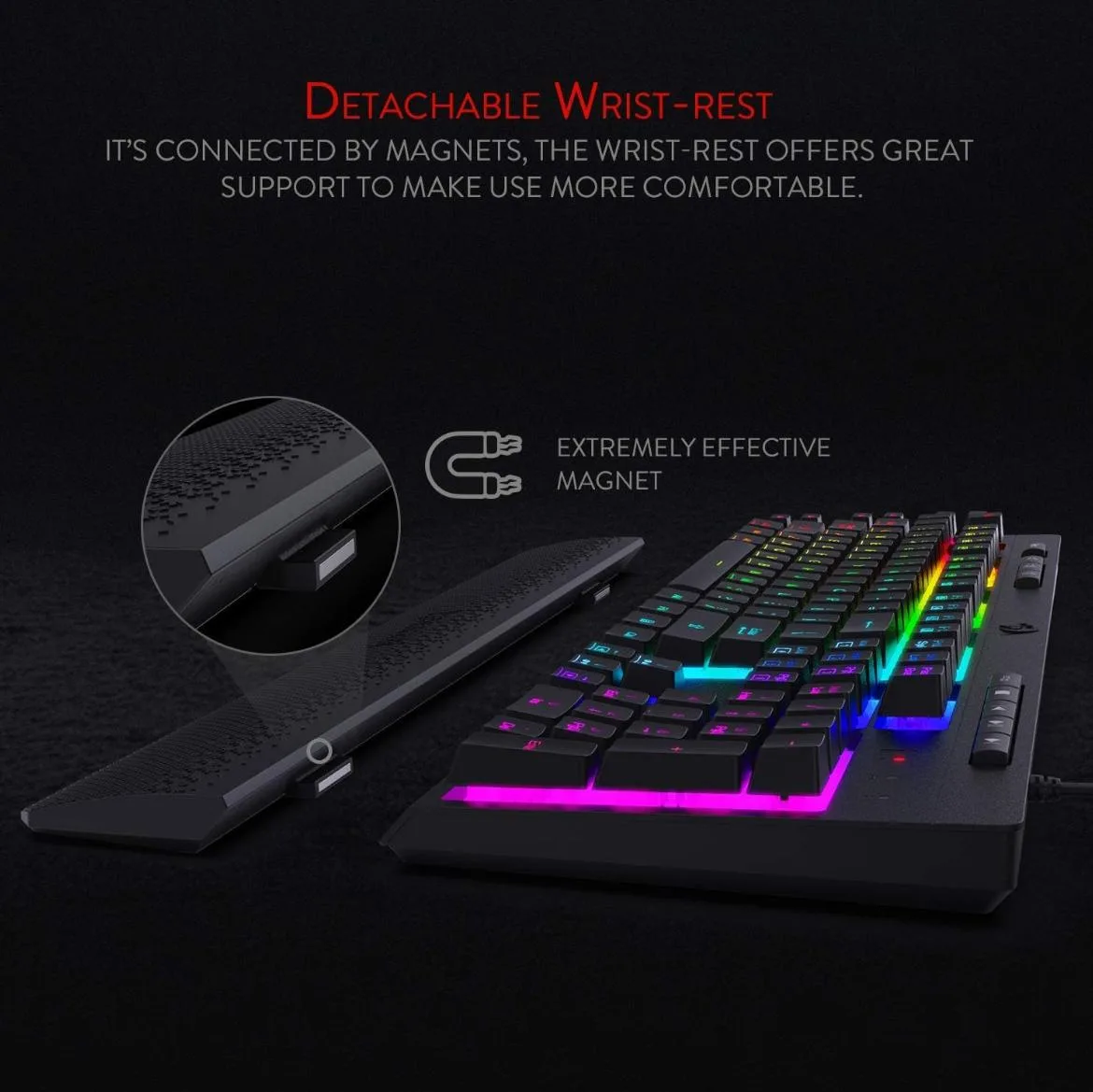 Redragon K512 Shiva RGB Gaming Keyboard - Like New! image indicator(2)
