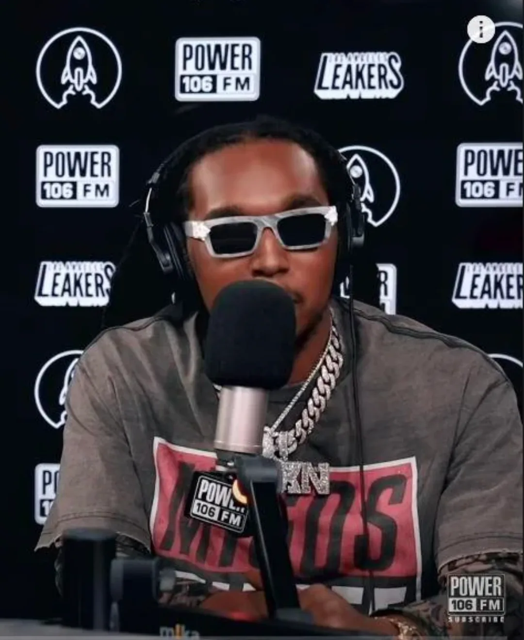 Sunglasses - Purple & White Pattern as worn by Takeoff image indicator(6)